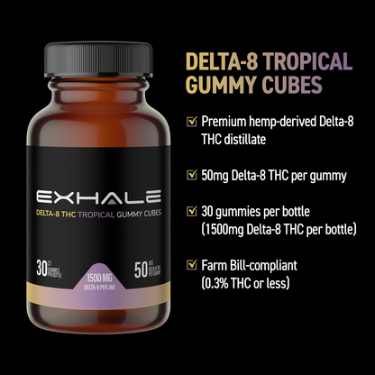 D8 Gummies - Tropical - 50mg