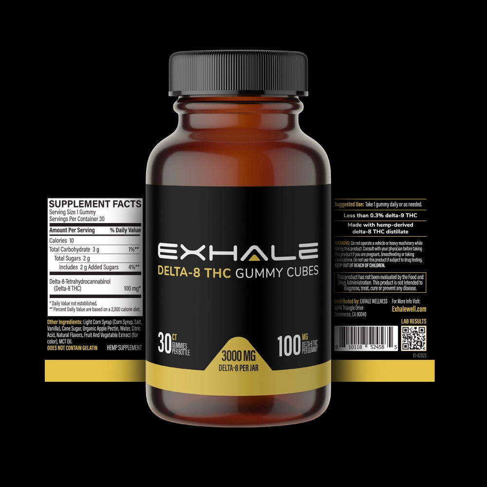D8 Gummies - 100mg (Extra Strength)