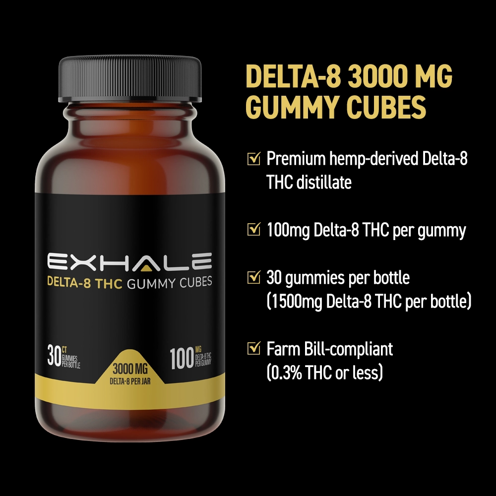D8 Gummies - 100mg (Extra Strength)