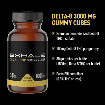 D8 Gummies - 100mg (Extra Strength)